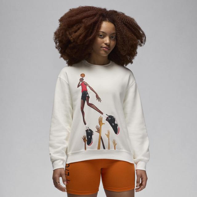 Jordan Womens Jordan Art Fleece Crew - Womens Sail Product Image