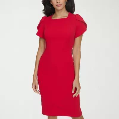 Marc New York Womens Short Sleeve Sheath Dress Product Image