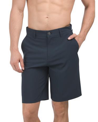 Zip Cargo Pocket Hybrid Shorts for Men | Polyester/Spandex Product Image