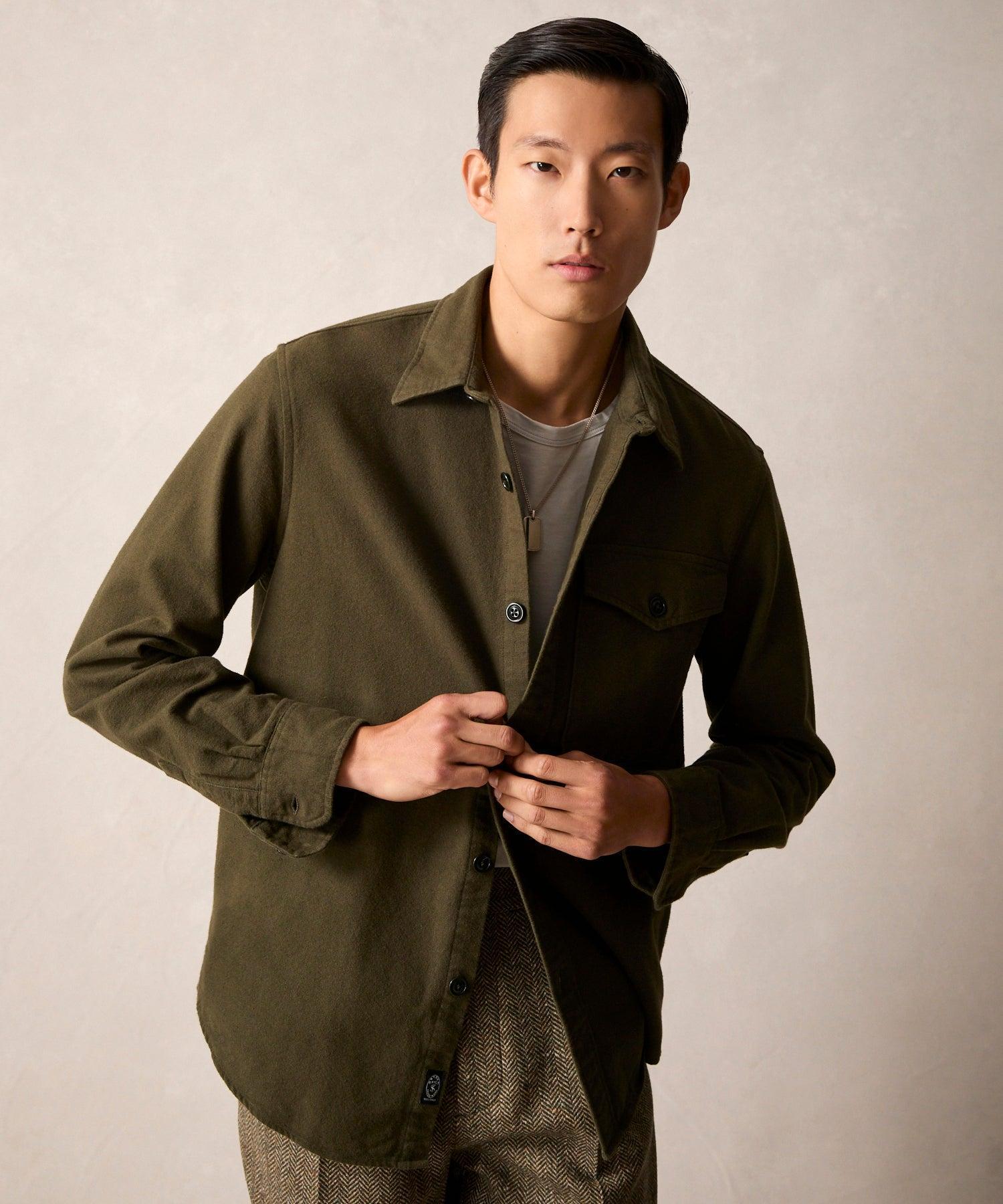 Chamois Shirt in Dark Moss Product Image