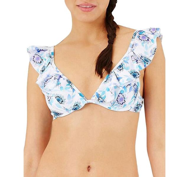 Womens Flash Flow Ruffle Bikini Top Product Image