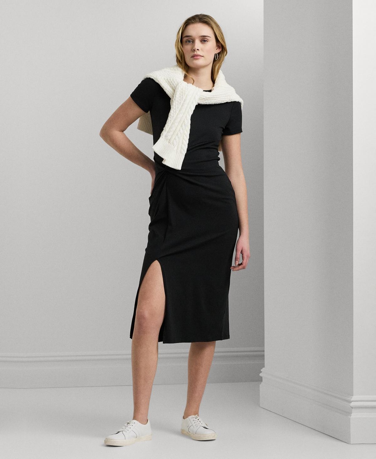 Women's Jersey Twist-Front Midi Dress Product Image