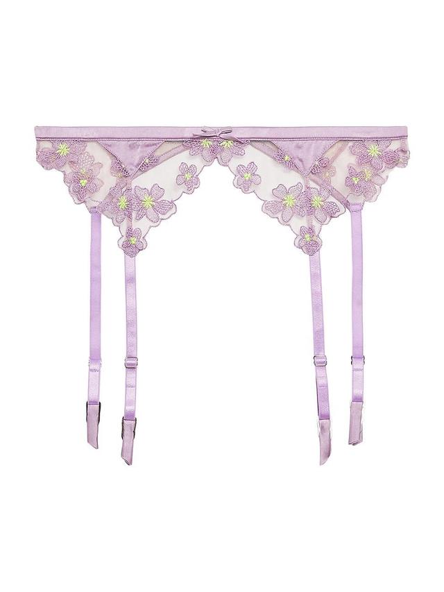 Womens Petal Embroidery Garter Product Image