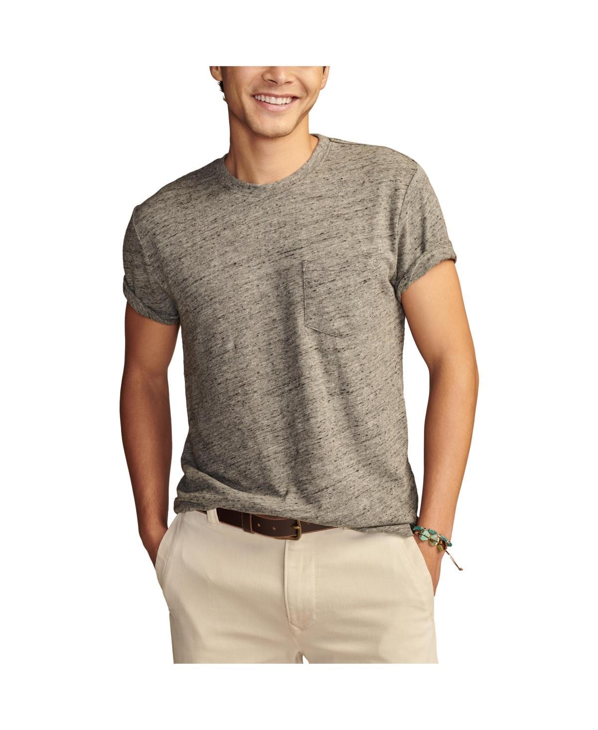 Lucky Brand Mens Linen Short Sleeve Pocket Crew Neck Tee Shirt Product Image