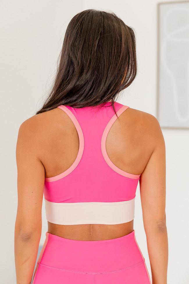 Always On The Go Pink Color Block Active Tank Product Image