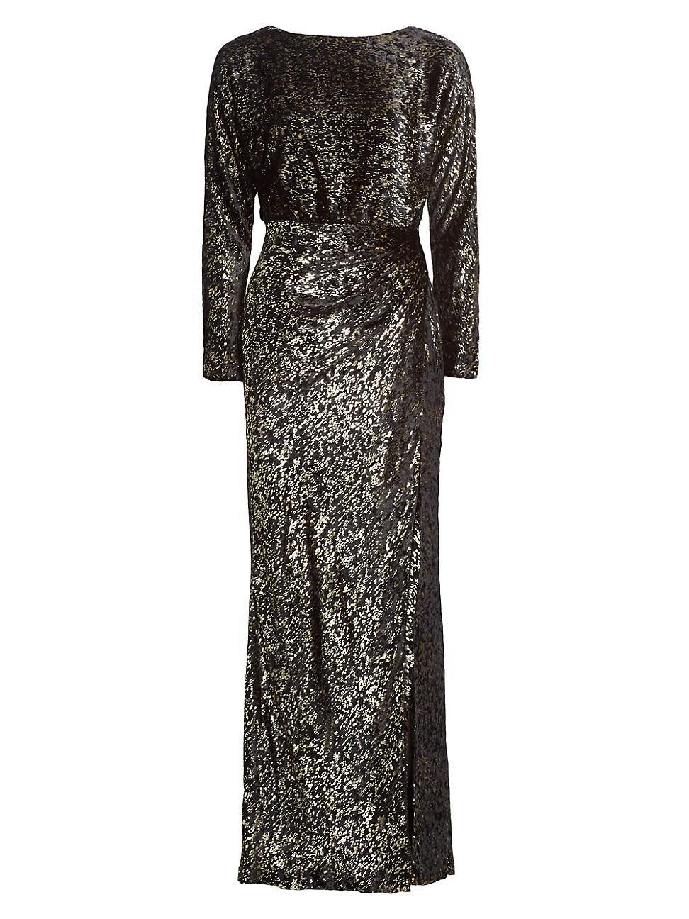 Womens Angelique Metallic Cocktail Dress Product Image