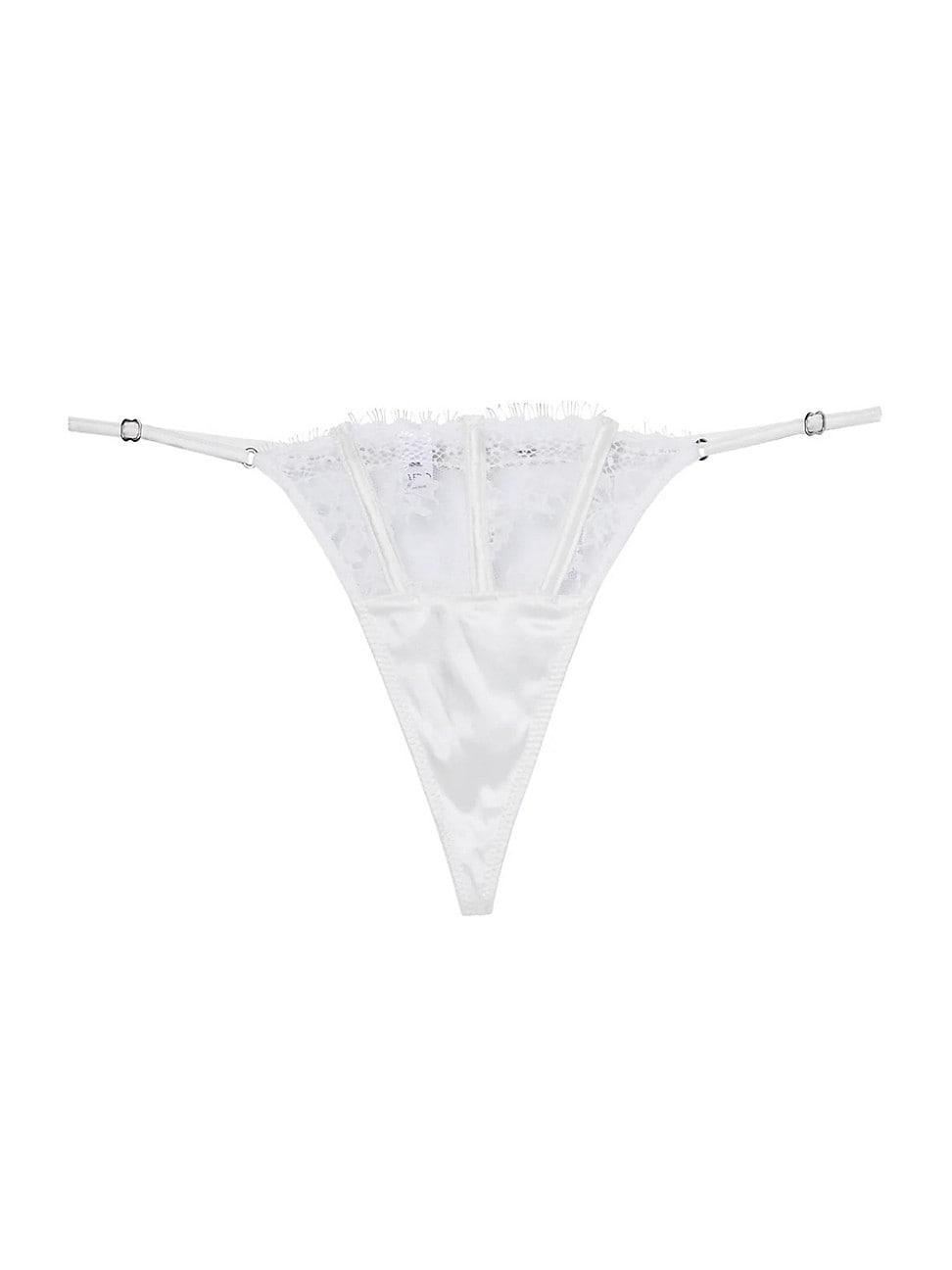 Womens Frankie Eyelash Lace Thong Product Image