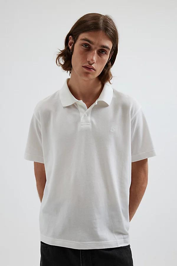 Standard Cloth Lightweight Pique Short Sleeve Polo Tee Mens at Urban Outfitters Product Image