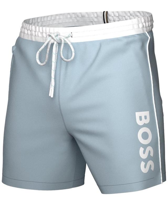 Boss by Hugo Boss Mens Logo 6 Swim Trunks, Created for Macys Product Image