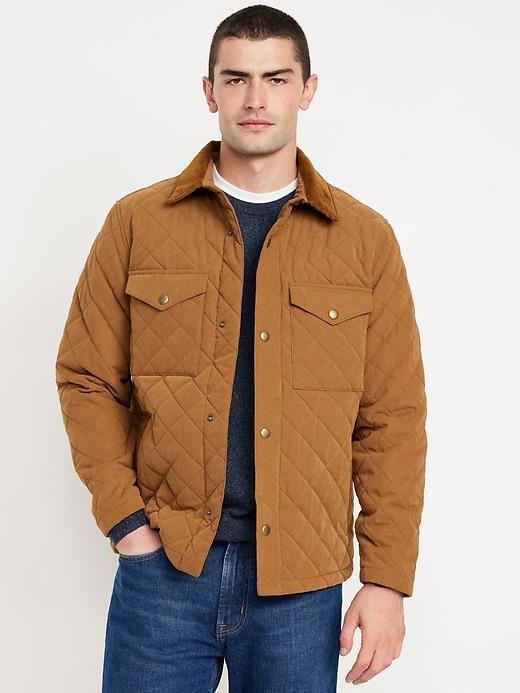 Water-Resistant Quilted Barn Jacket Product Image