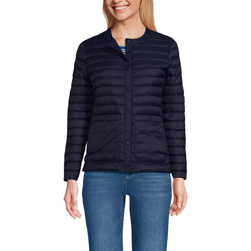 Lands End Womens Wanderweight Collarless Down Jacket Product Image