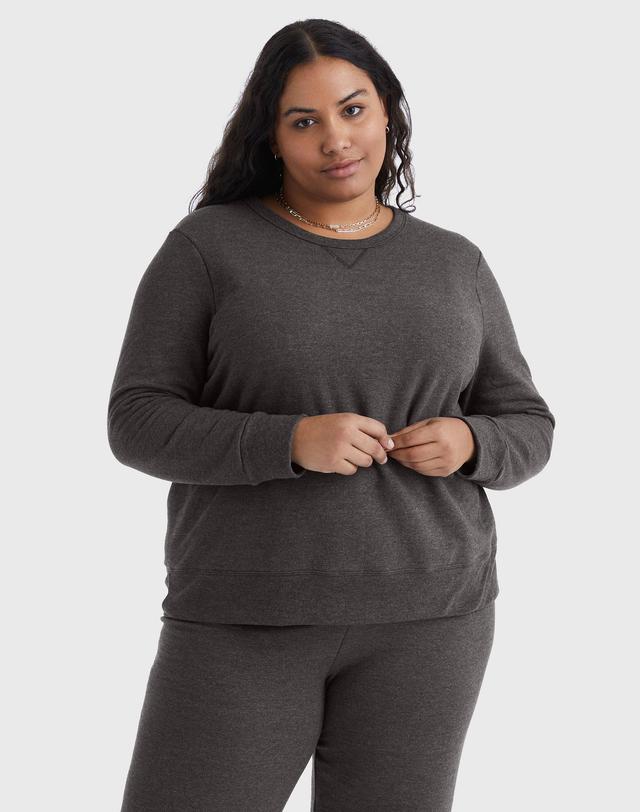 Plus Size Just My Size Fleece Crew Sweatshirt, Womens Product Image