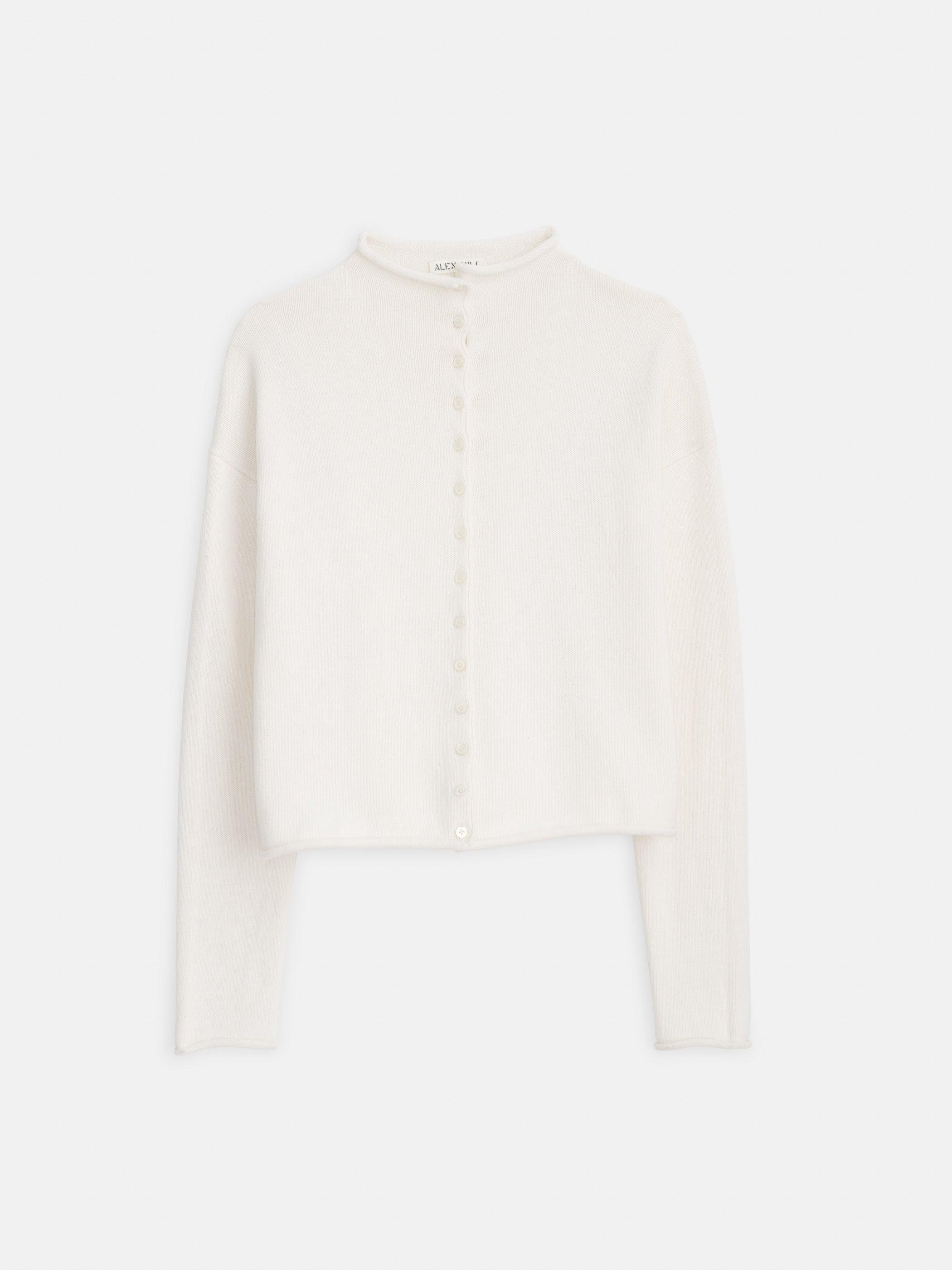 Taylor Rollneck Cardigan in Cotton Cashmere Female product image