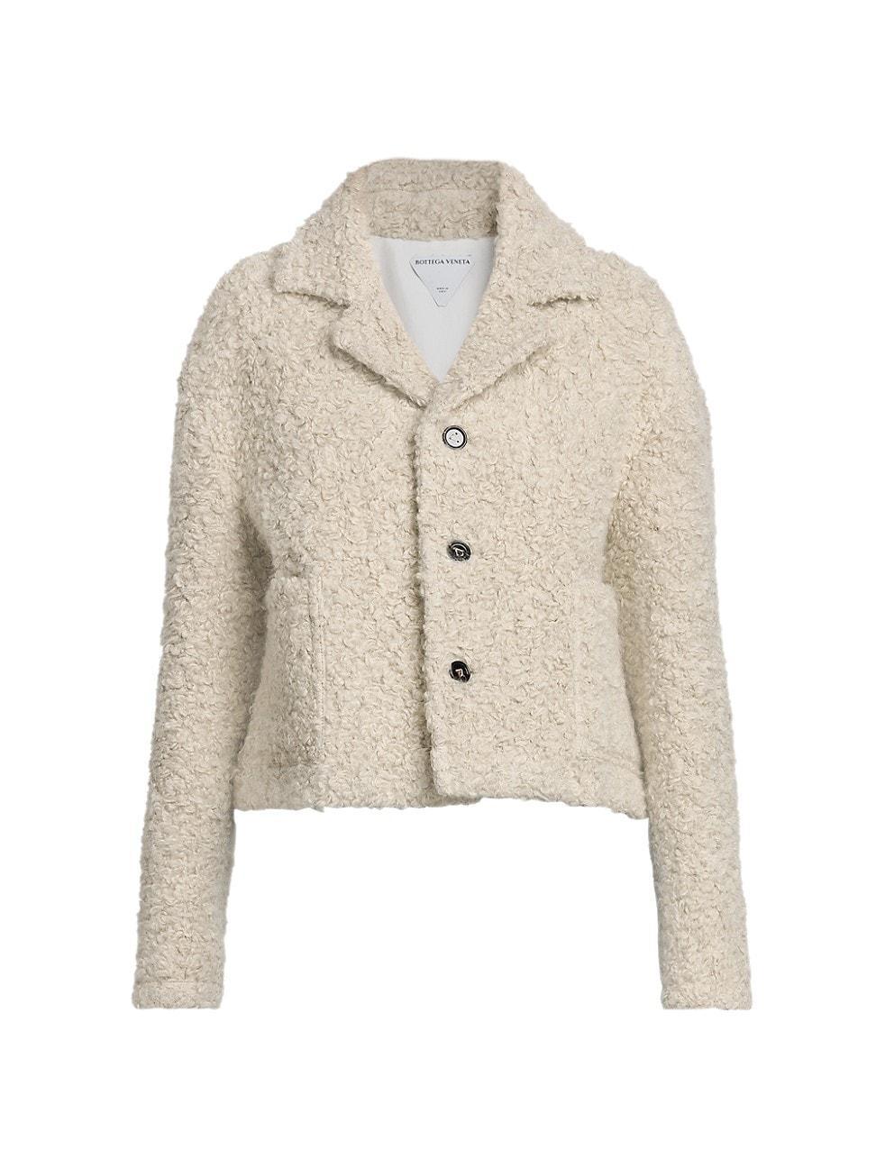 Womens Alpaca Boucle Jacket Product Image