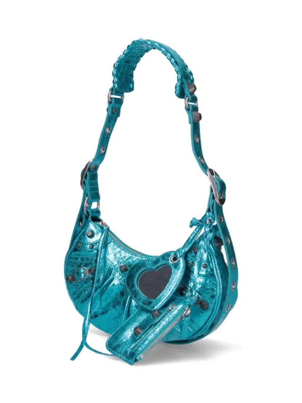 "le Cagole Xs" Shoulder Bag In Light Blue Product Image