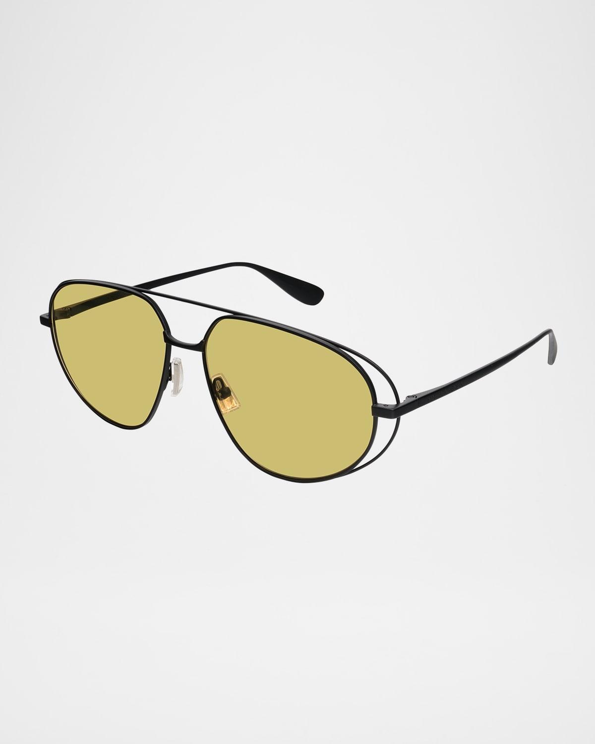 Mens Flower 61MM Pilot Sunglasses Product Image