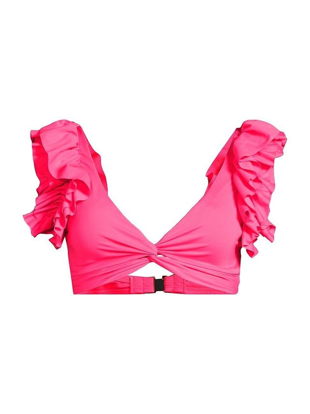 Womens Steviekate Ruffled Bikini Top Product Image