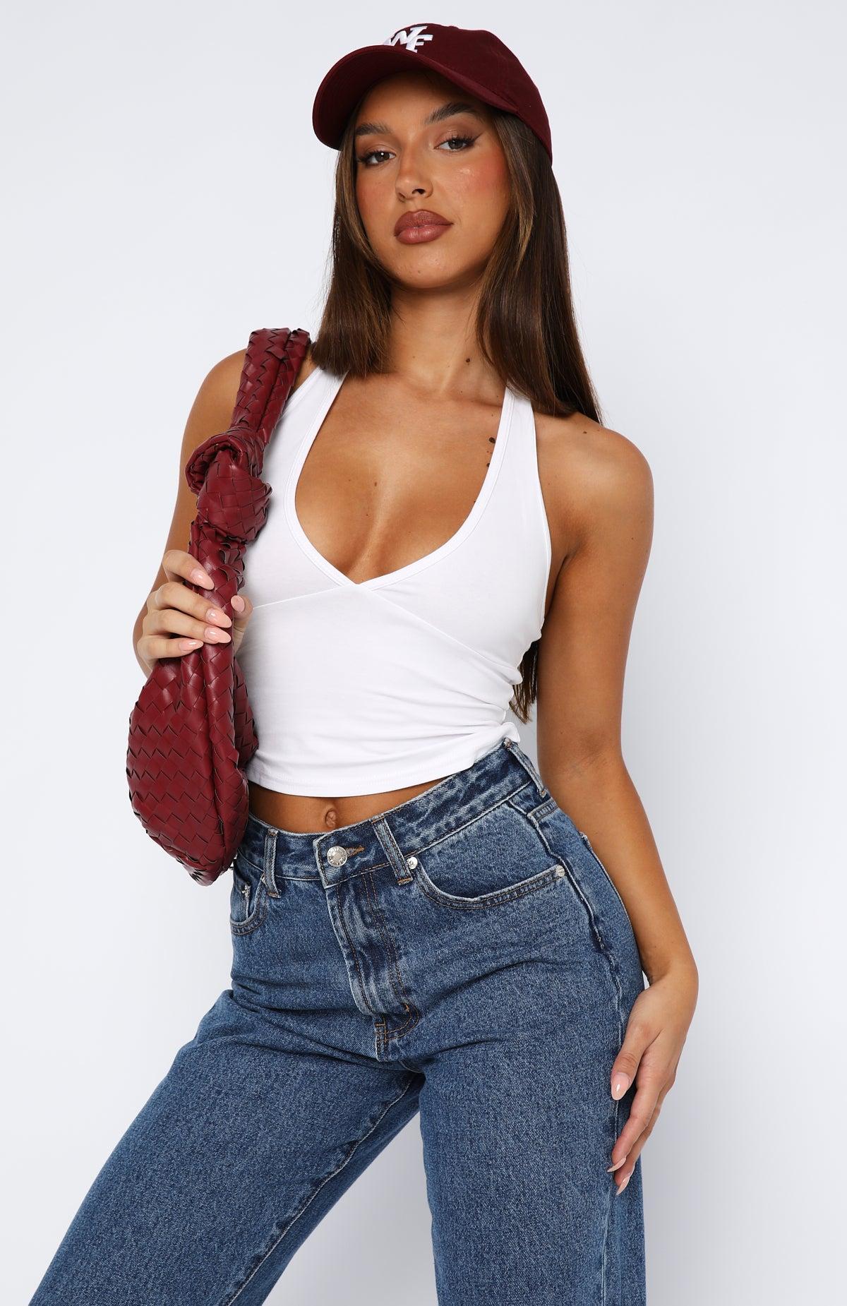 Have To Getaway Halter Top White Product Image