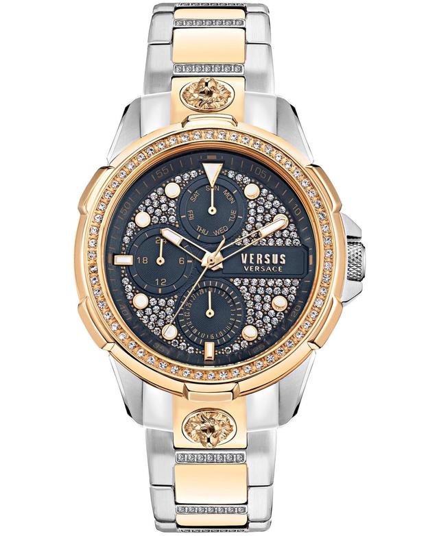 Versus Versace Mens 6E Arrondissement Multifunction Two-Tone Stainless Steel Watch 46mm - Two-Tone Product Image