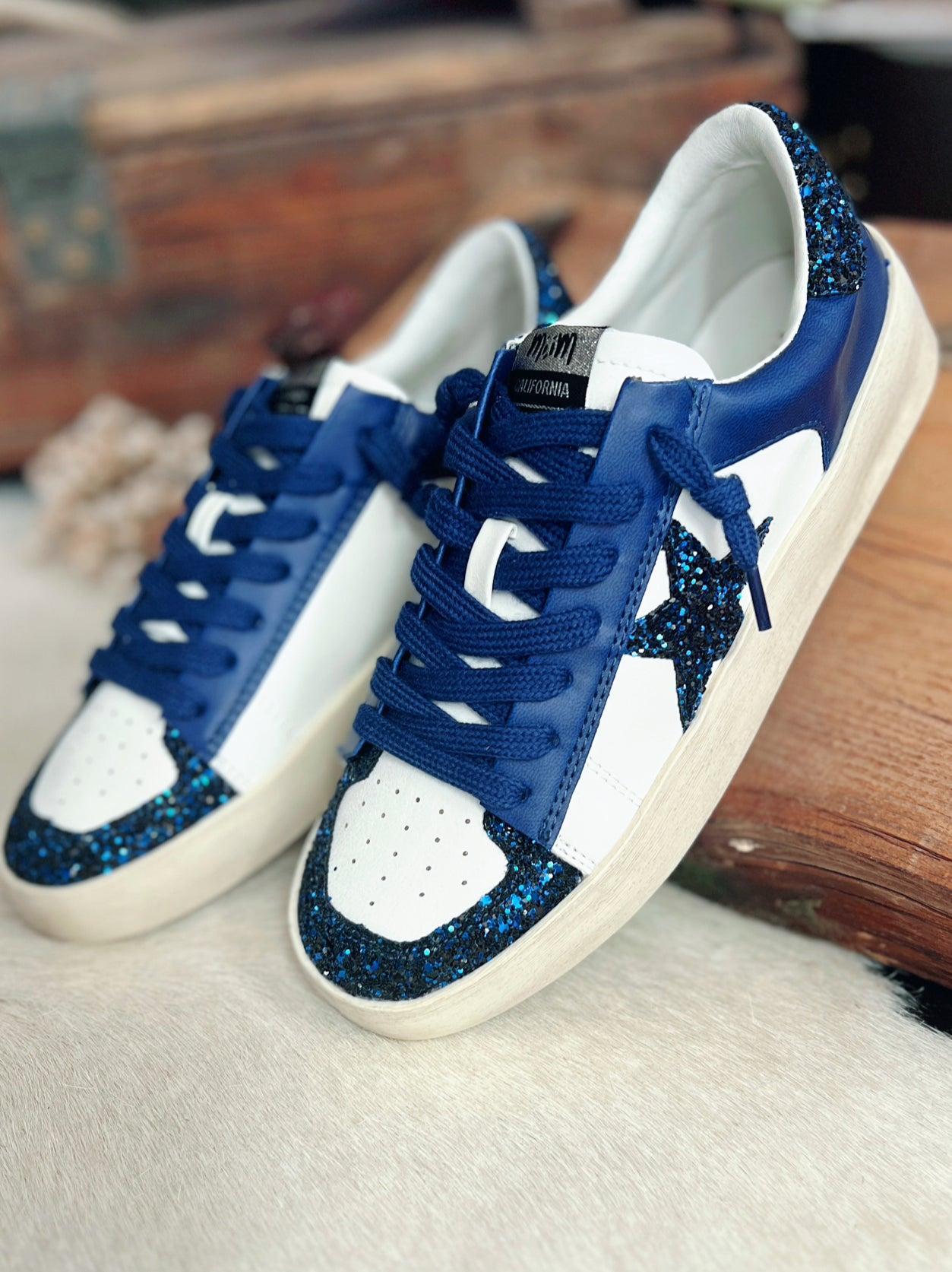 Navy Candace Star Sneakers Product Image