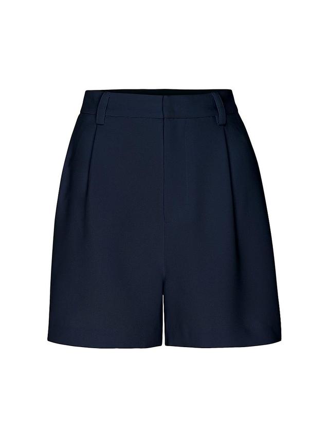 Womens Luxe Suiting Trouser Shorts | New Navy, Size 26 Plus | Good American by Khlo Kardashian Product Image