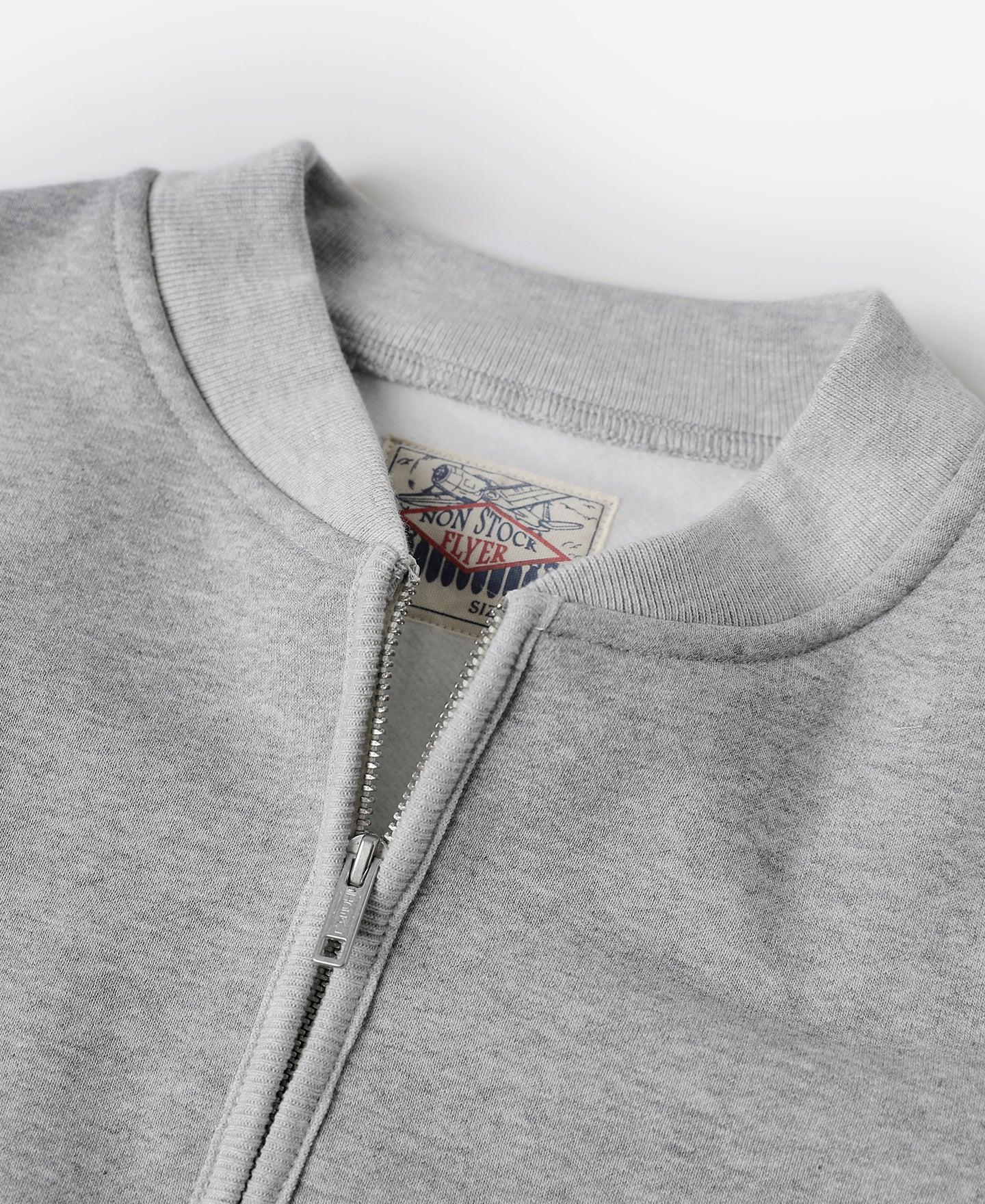 Racing Half-Zip Heavyweight Fleece Sweatshirt - Gray Product Image