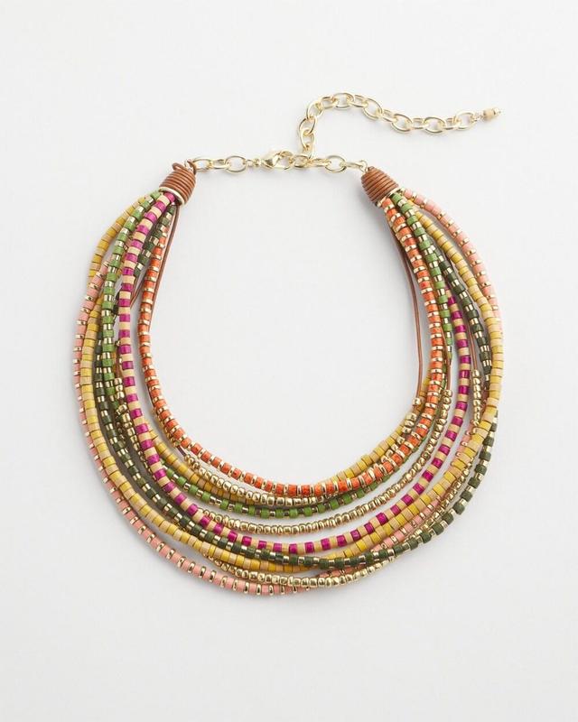 Beaded Multicolor Necklace   Chico's - Multicolor - Women Product Image