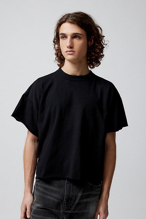 Urban Renewal Remade Boxy Cropped Raw Cut Tee Mens at Urban Outfitters Product Image