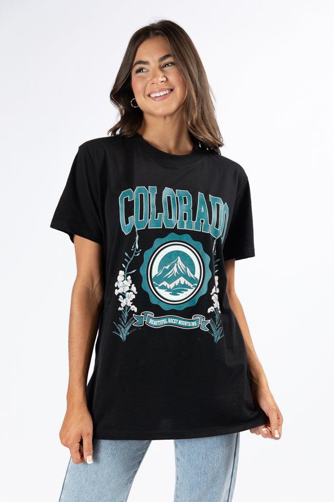 Colorado Black Oversized Graphic Tee Product Image