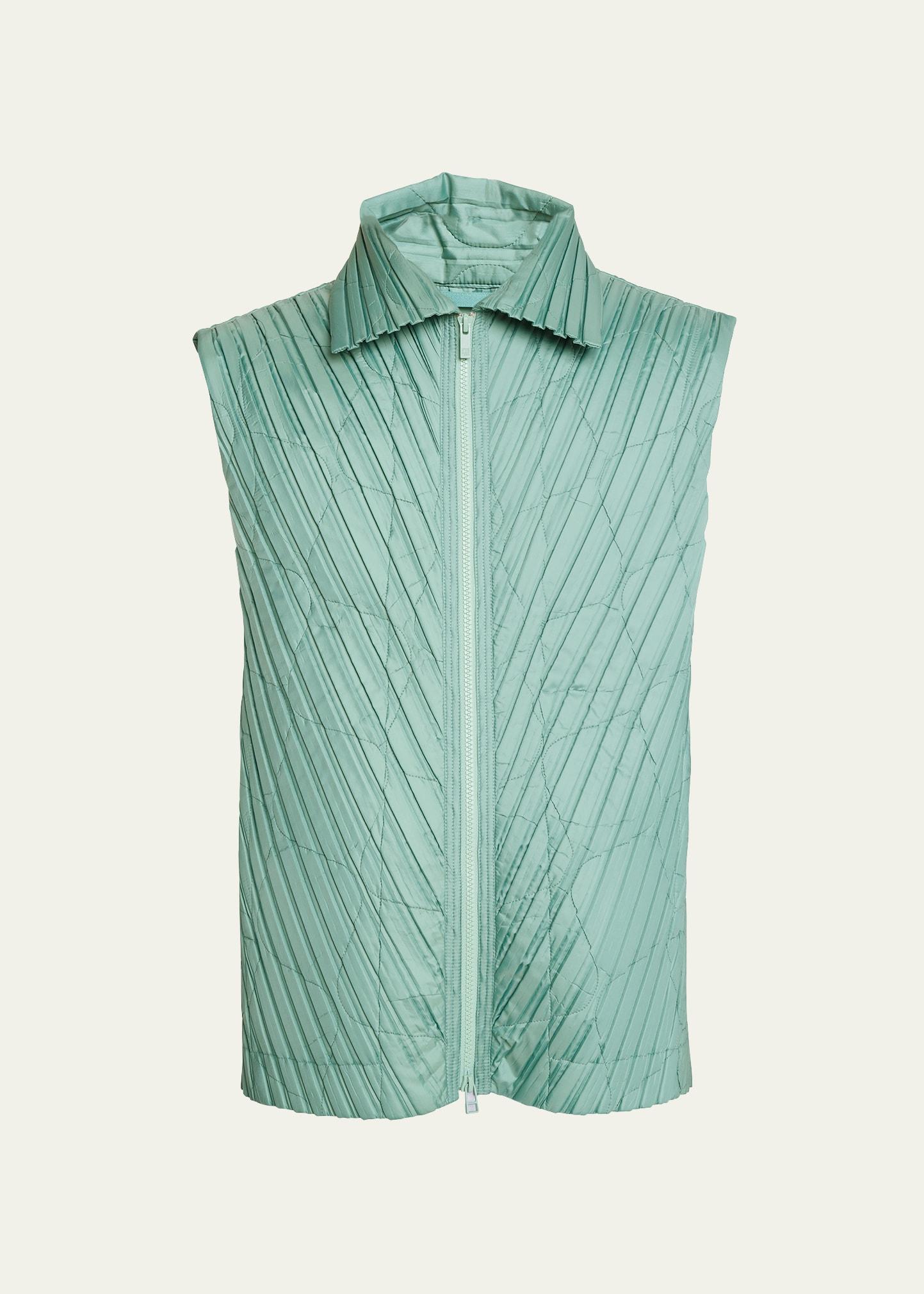 Mens Quilted and Pleated Vest product image