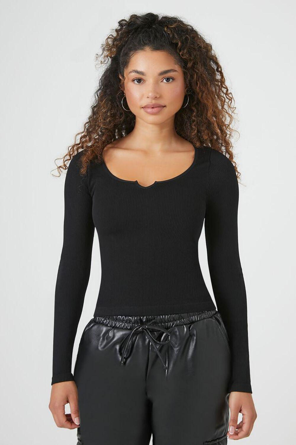 Seamless Ribbed Knit Top | Forever 21 product image