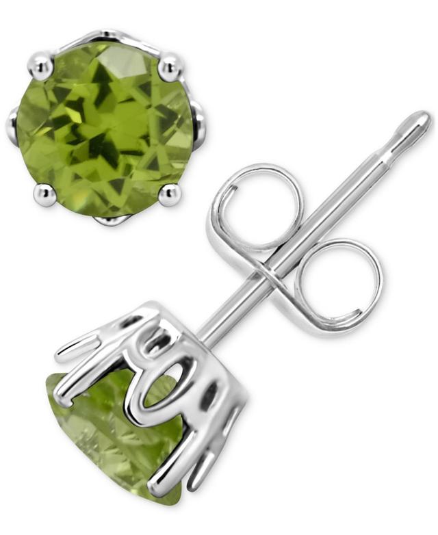 Rhodolite Garnet Stud Earrings (1-1/5 ct. t.w.) in Sterling Silver (Also in Opal, Citrine, White Topaz, Peridot, Aquamarine, and Amethyst) Product Image