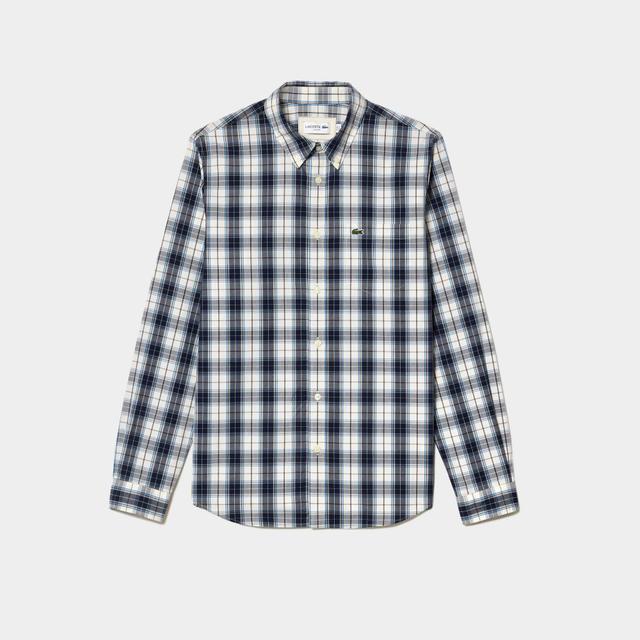 Men's Check Print Stretch Shirt Product Image