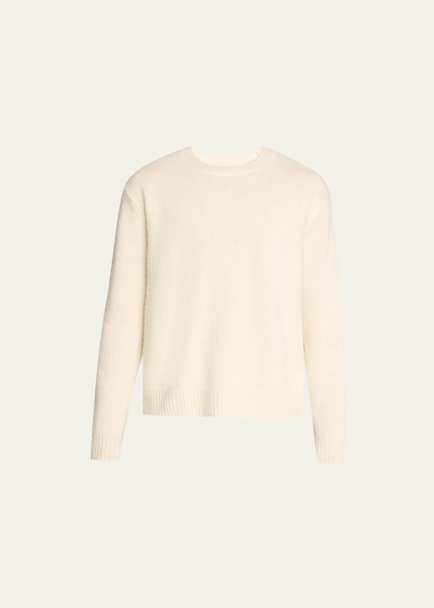 Mens Cashmere-Blend Crewneck Sweater Product Image