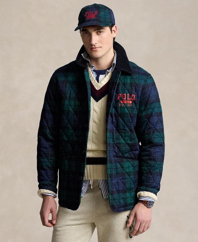 Polo Ralph Lauren Mens Logo Plaid Barn Coat Product Image