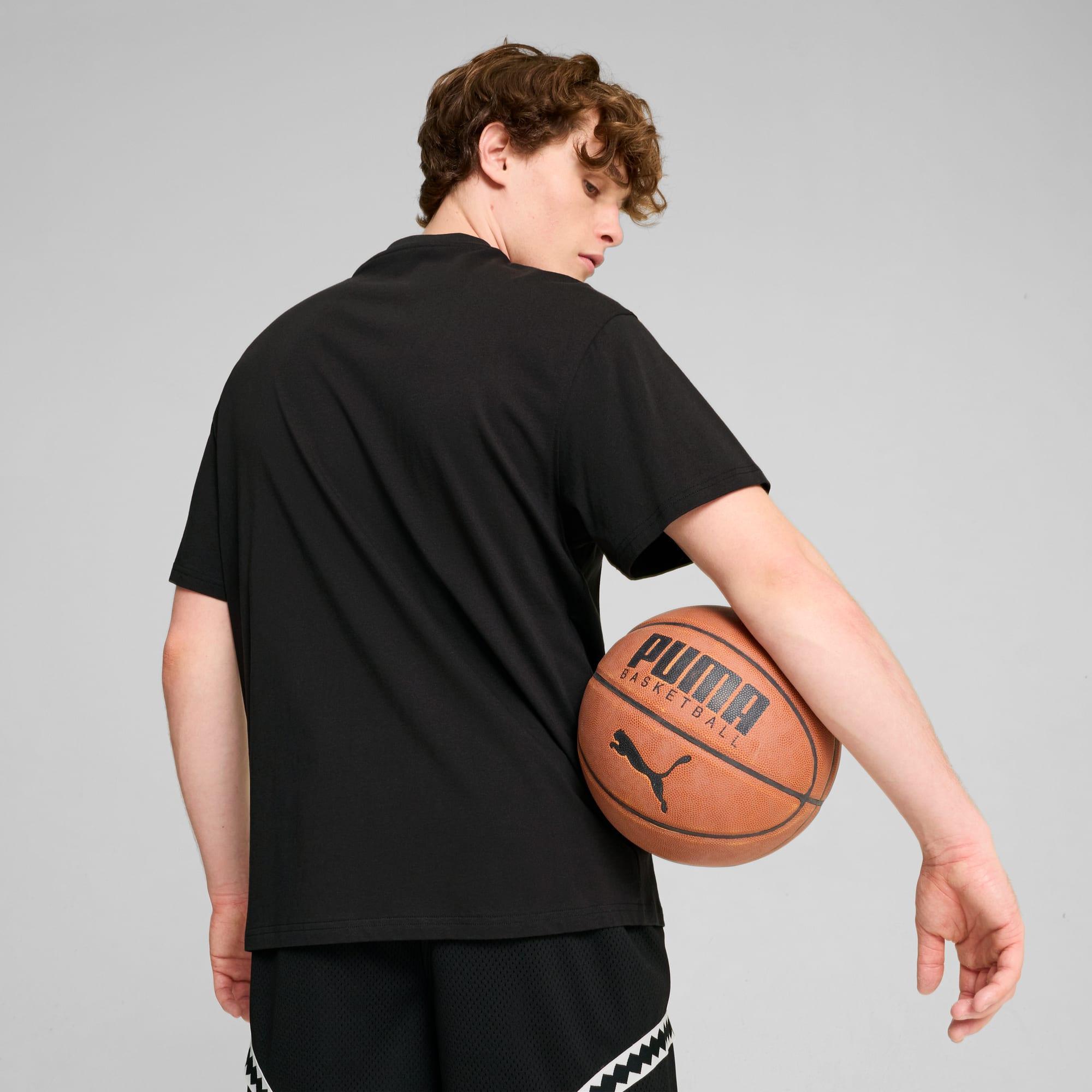 He Can Hoop Men's Basketball Tee Product Image