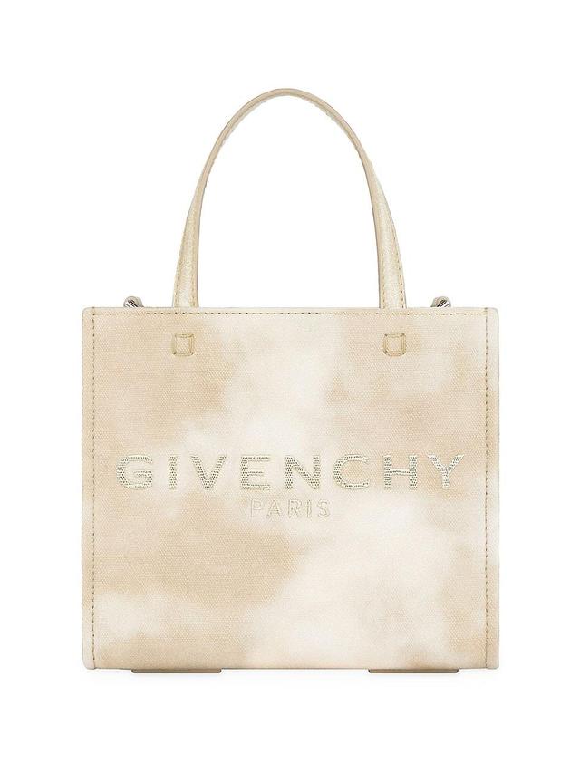 Womens Mini G-Tote Shopping Bag In Tie And Dye Canvas Product Image