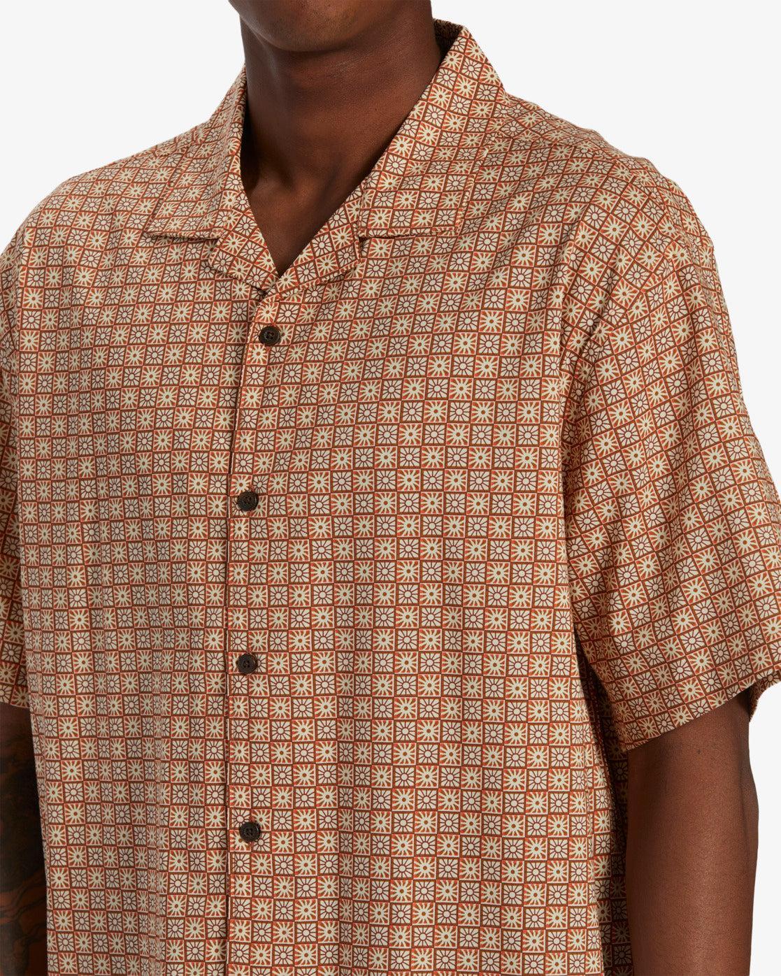 Sundays Vacay Short Sleeve Shirt - Mustard Male Product Image