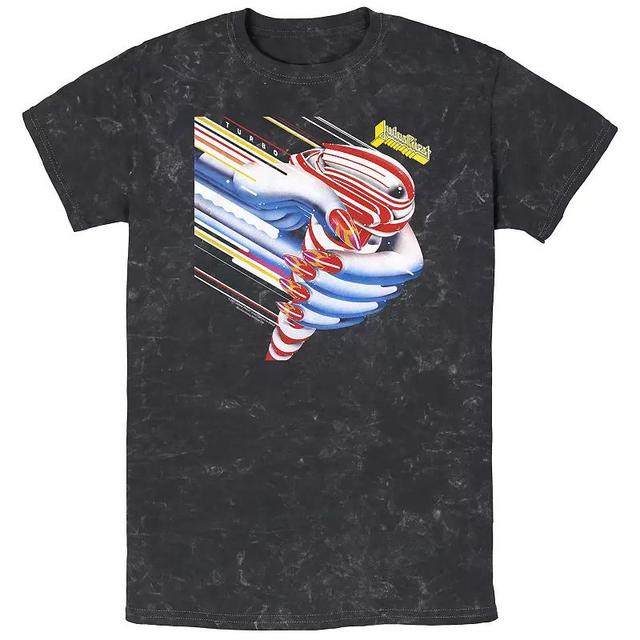 Mens Judas Priest Turbo Mineral Wash Graphic Tee Product Image