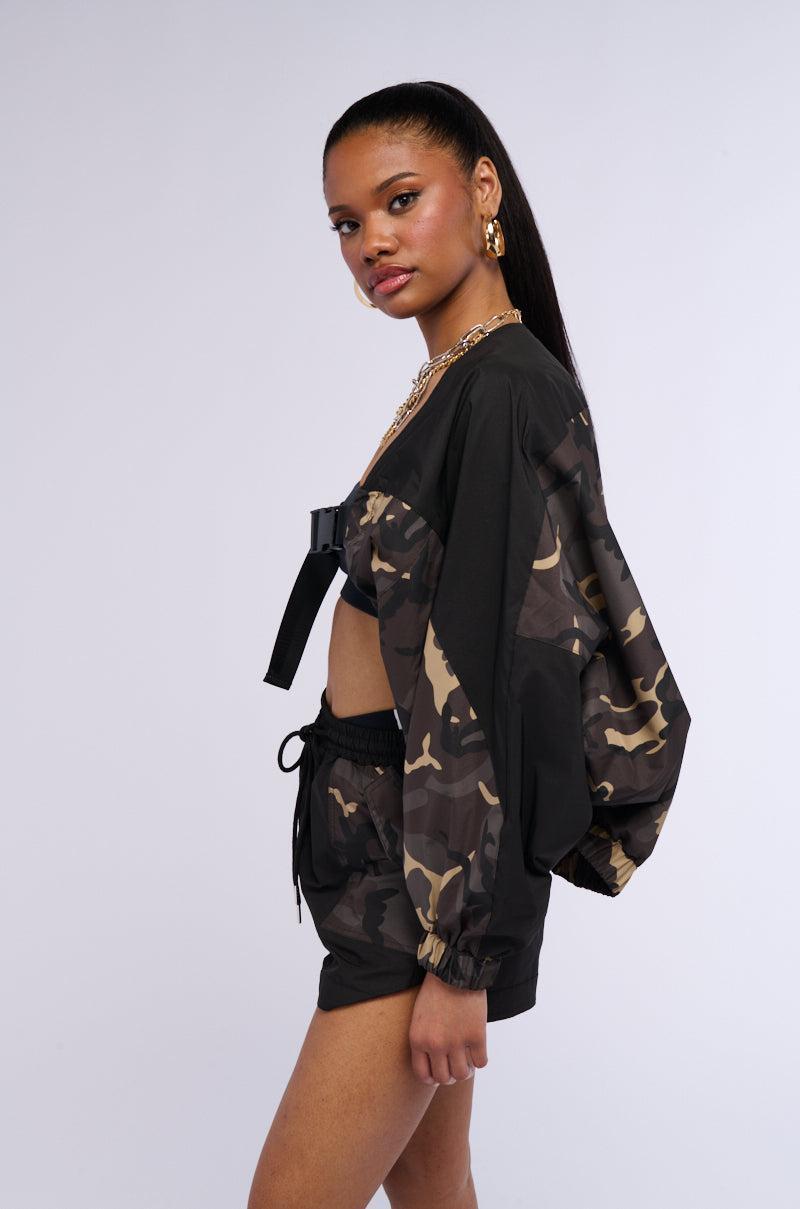 BAD HABITS CAMO BOMBER BOLERO Product Image