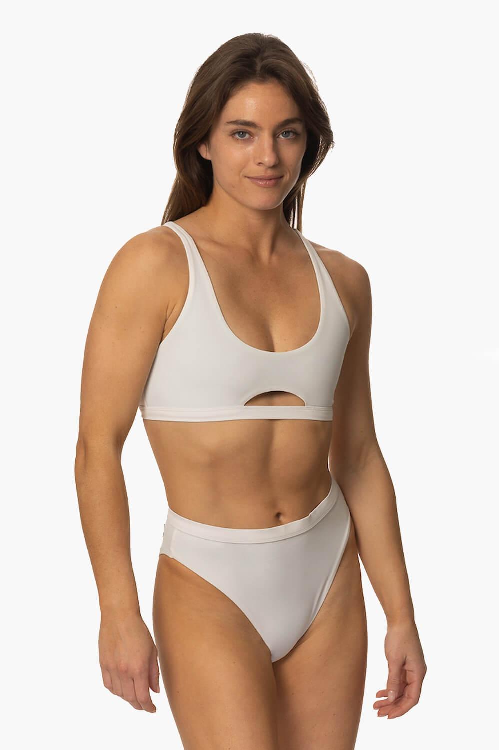 Nora Bikini Bottom - White Product Image