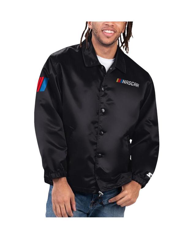 Starter Mens Black NascarOption Route Full-Snap Coaches Jacket Product Image