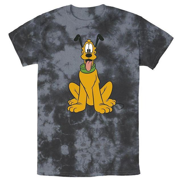 Mens Disney Mickey Mouse Pluto The Dog Portrait Wash Tee Product Image