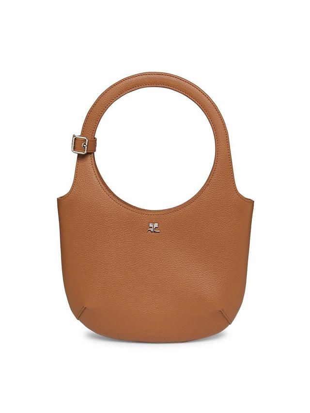 Womens Holy Grained Leather Top Handle Bag Product Image