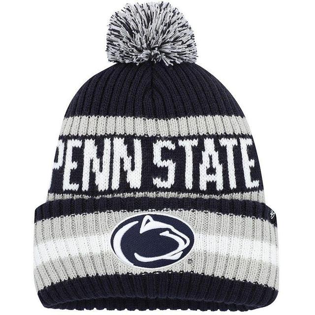 Mens 47 Penn State Nittany Lions Bering Cuffed Knit Hat with Pom, Blue Product Image