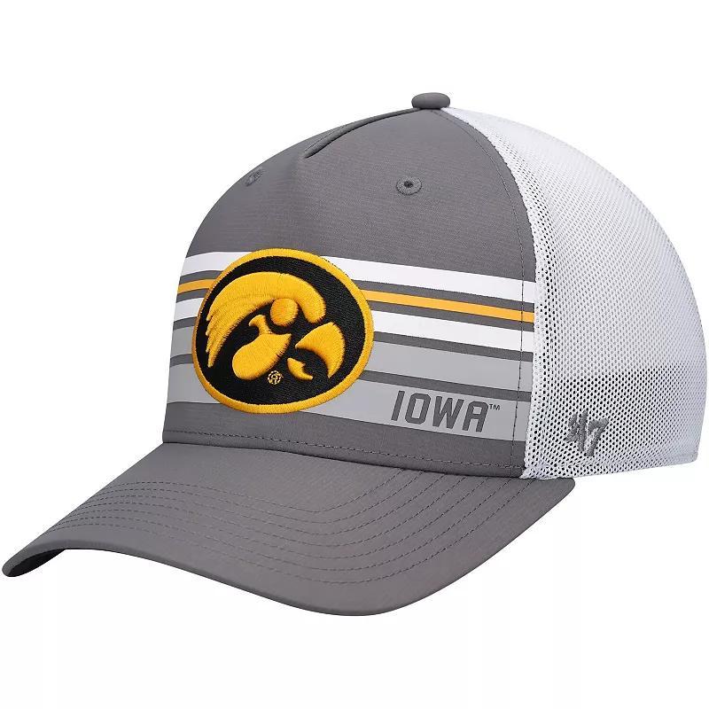 Mens 47 Brand Charcoal Iowa Hawkeyes Brrr Altitude Trucker Snapback Hat - Charcoal Product Image