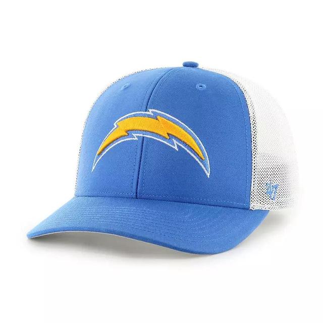 Mens 47 Powder Blue/White Los Angeles Chargers Trophy Trucker Flex Hat Product Image