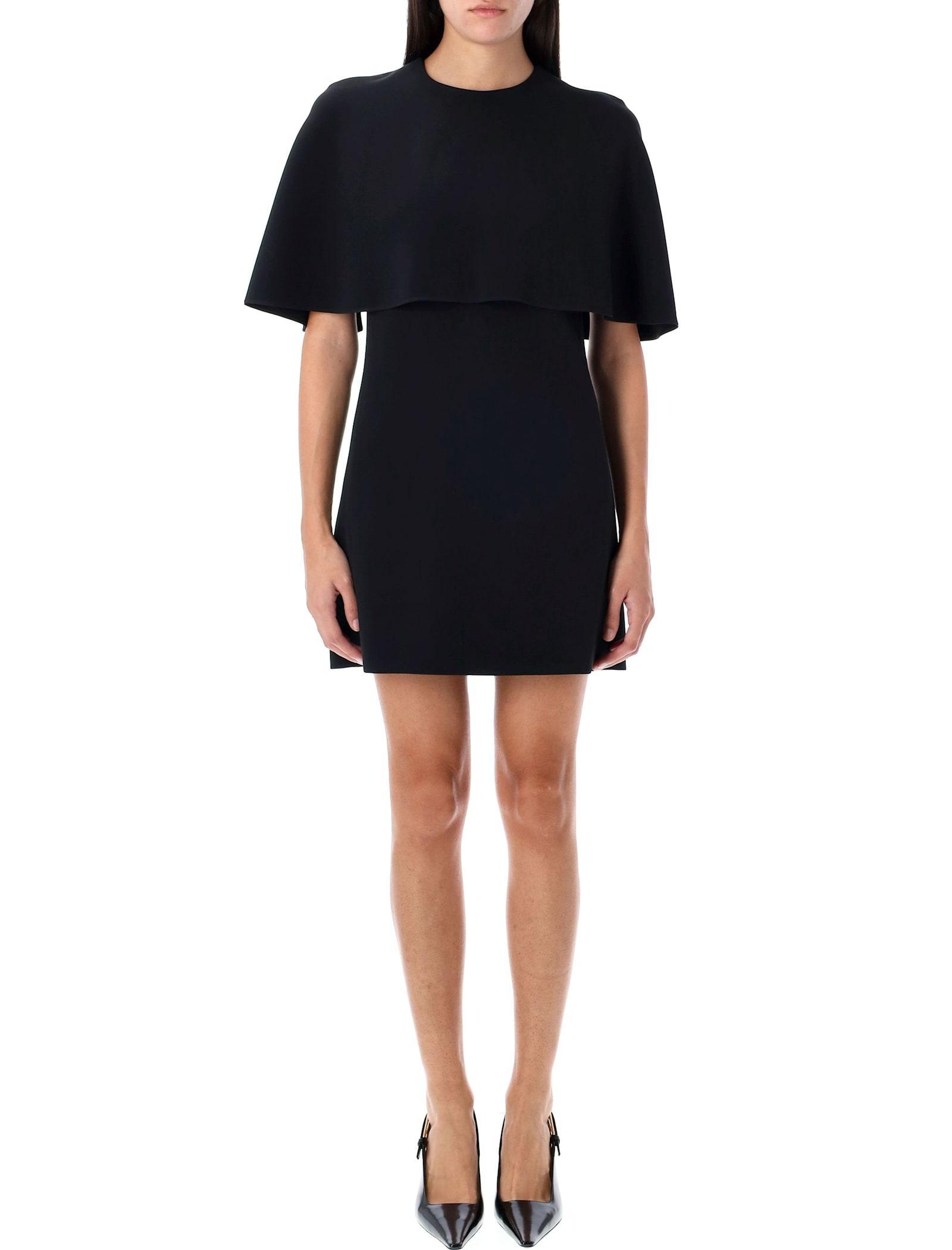 CHLOÉ Cape Mini Dress In Black Product Image