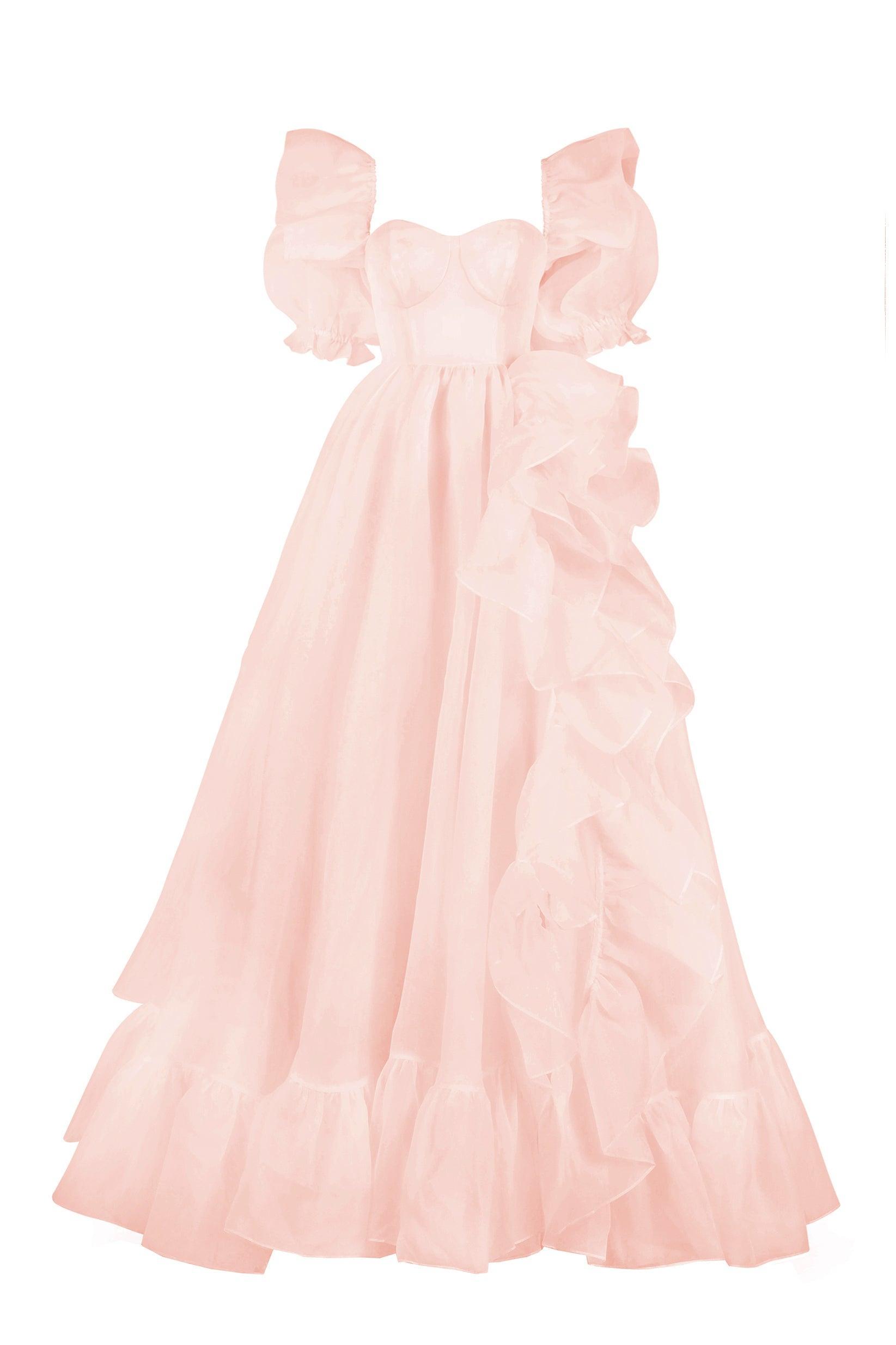 The Peach Fuzz in Bloom Bridal Gown Product Image