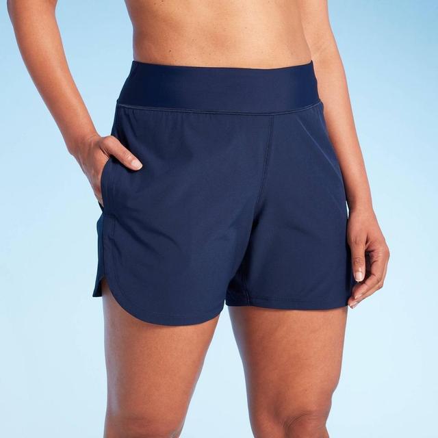 Lands End Womens 5 UPF 50 Swim Shorts - Navy Blue Product Image